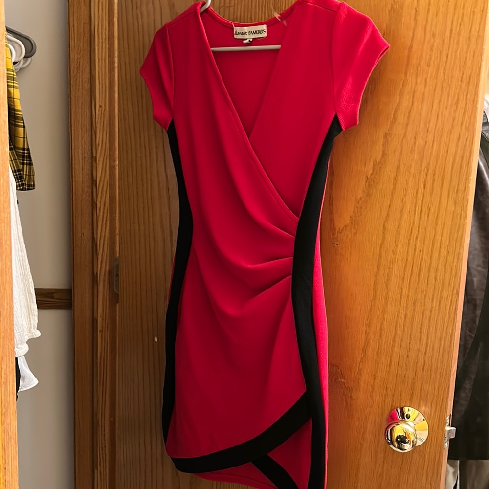 Red wiggle dress